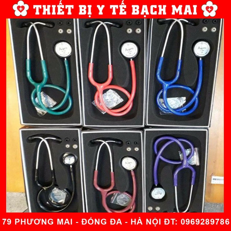 Ống Nghe Y Tế ALKATO 1101A Khắc Tên Bảo Hành 12 Tháng - đen - có khắc tên