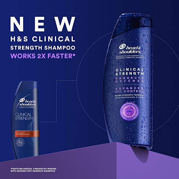 DẦU GỘI THUỐC HEAD & SHOULDERS - Clinical Strength 400ml - Mỹ ( Viền Cam- Mẫu Mới )