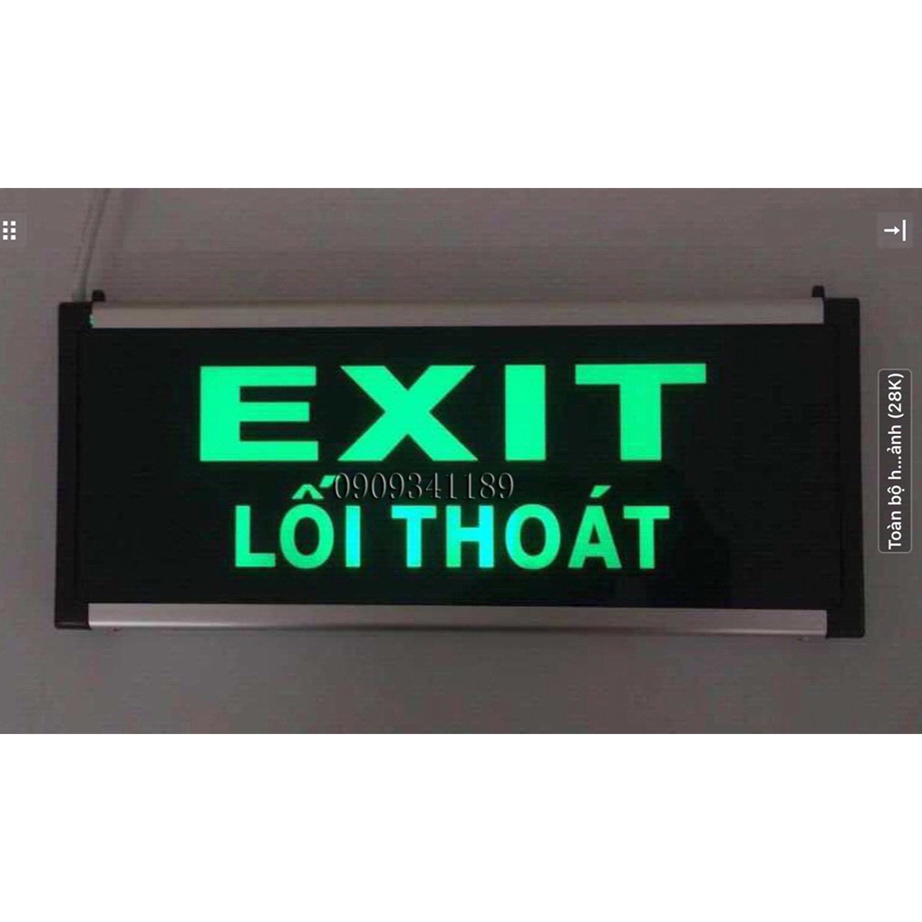 Đèn exit thoát hiểm 2 mặt habali