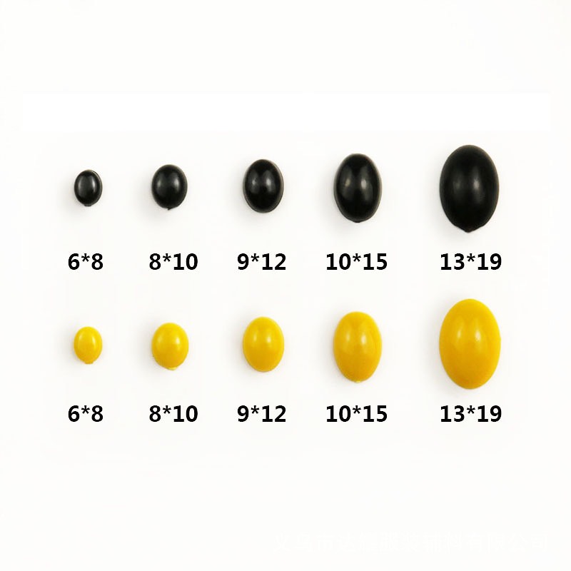 Mắt thú Oval nhiều size (20 cái)