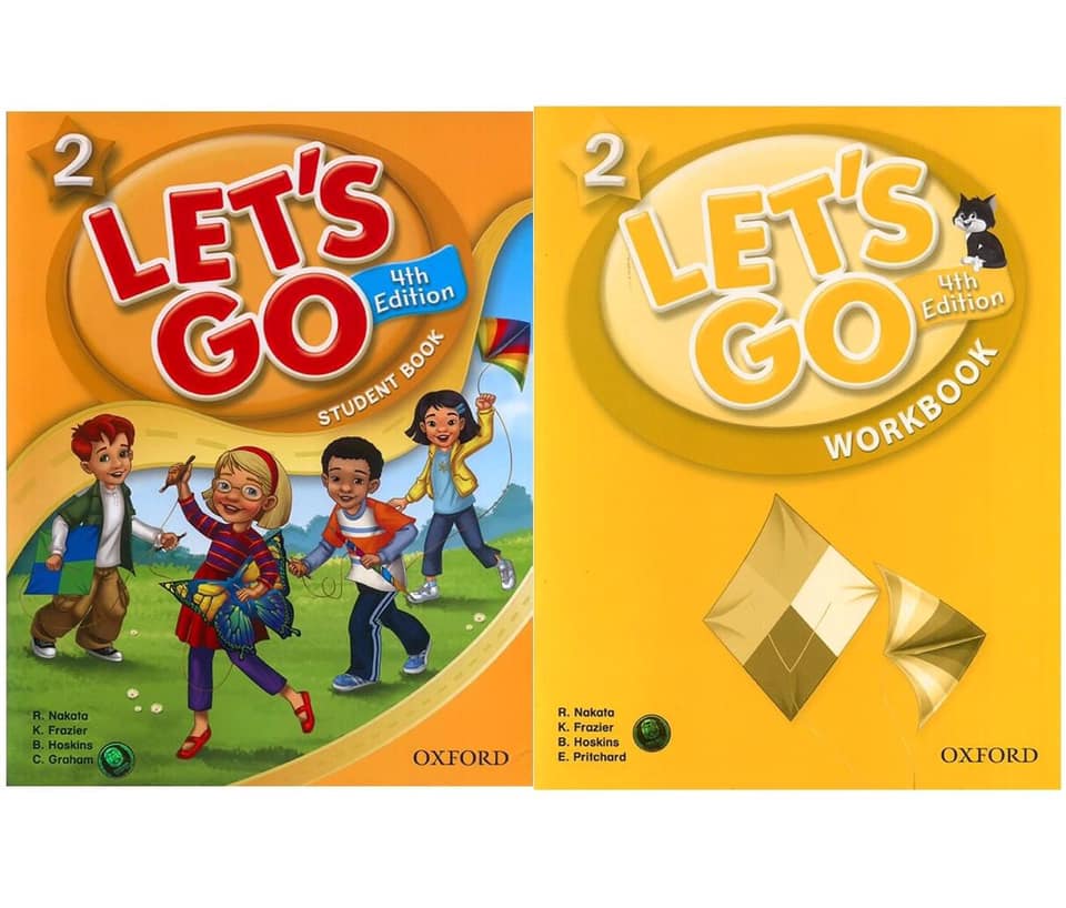 Bộ Let's go 2 bản 4th cho bé ( bộ 2 cuốn SB + WB)