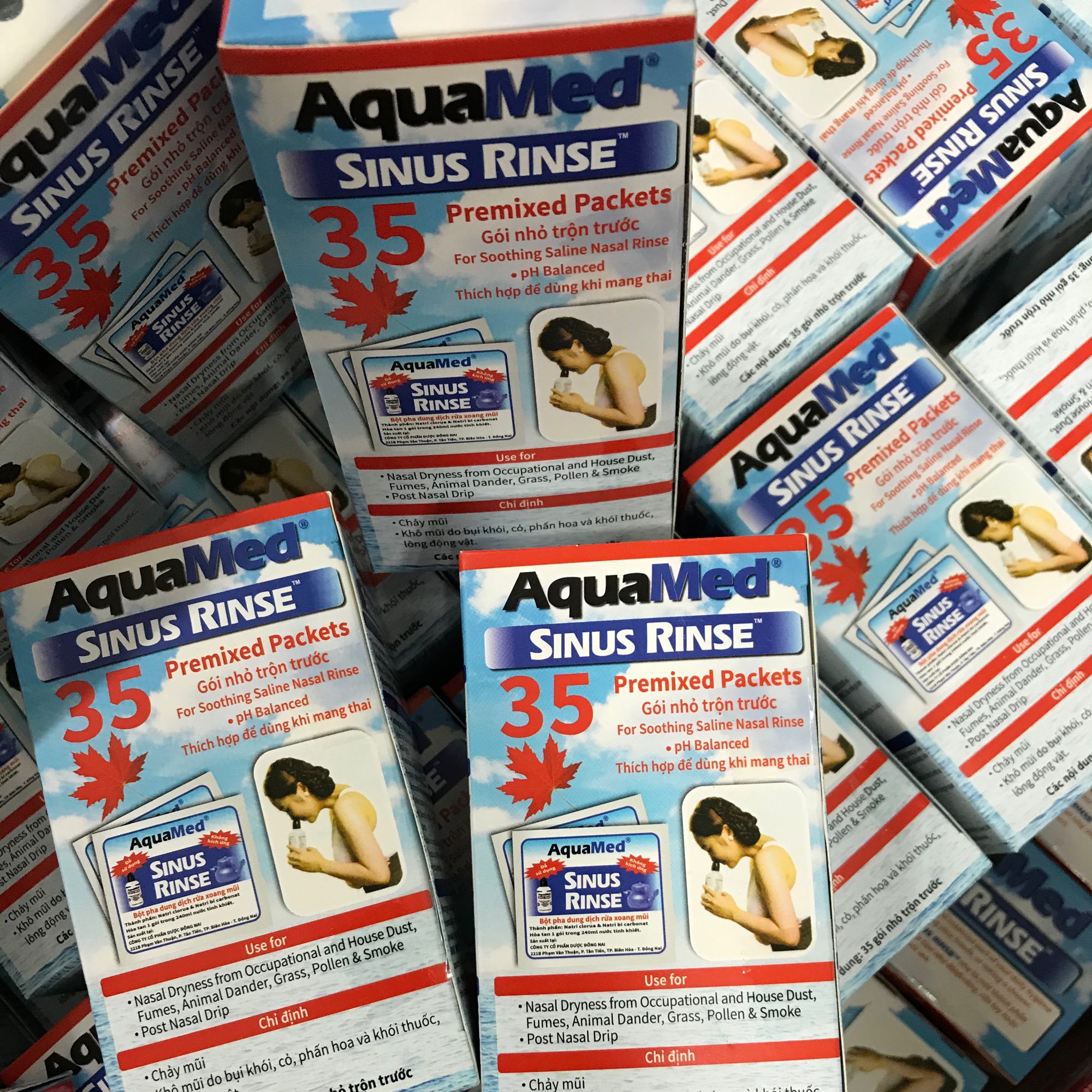 [HCM]Muối rửa mũi xoang AquaMed