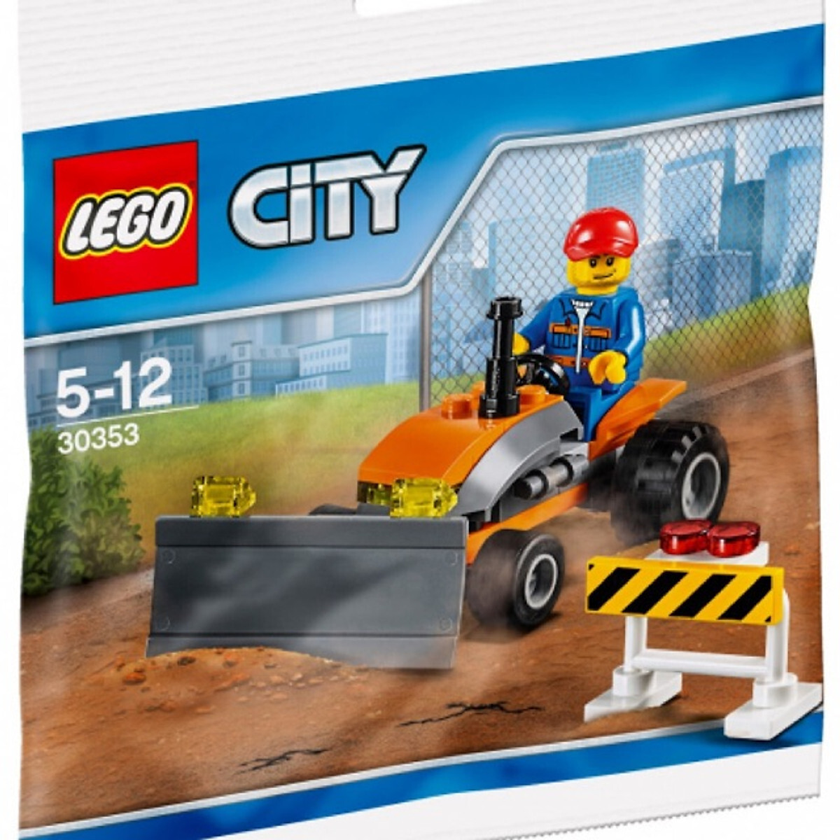 Đồ chơi lắp ráp Lego City 30353 - Polybag Xe máy cày mini - Tractor (Chính hãng)