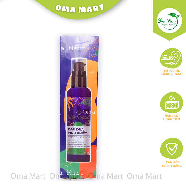 Dầu dừa hữu cơ Vietcoco chai xịt 130ml