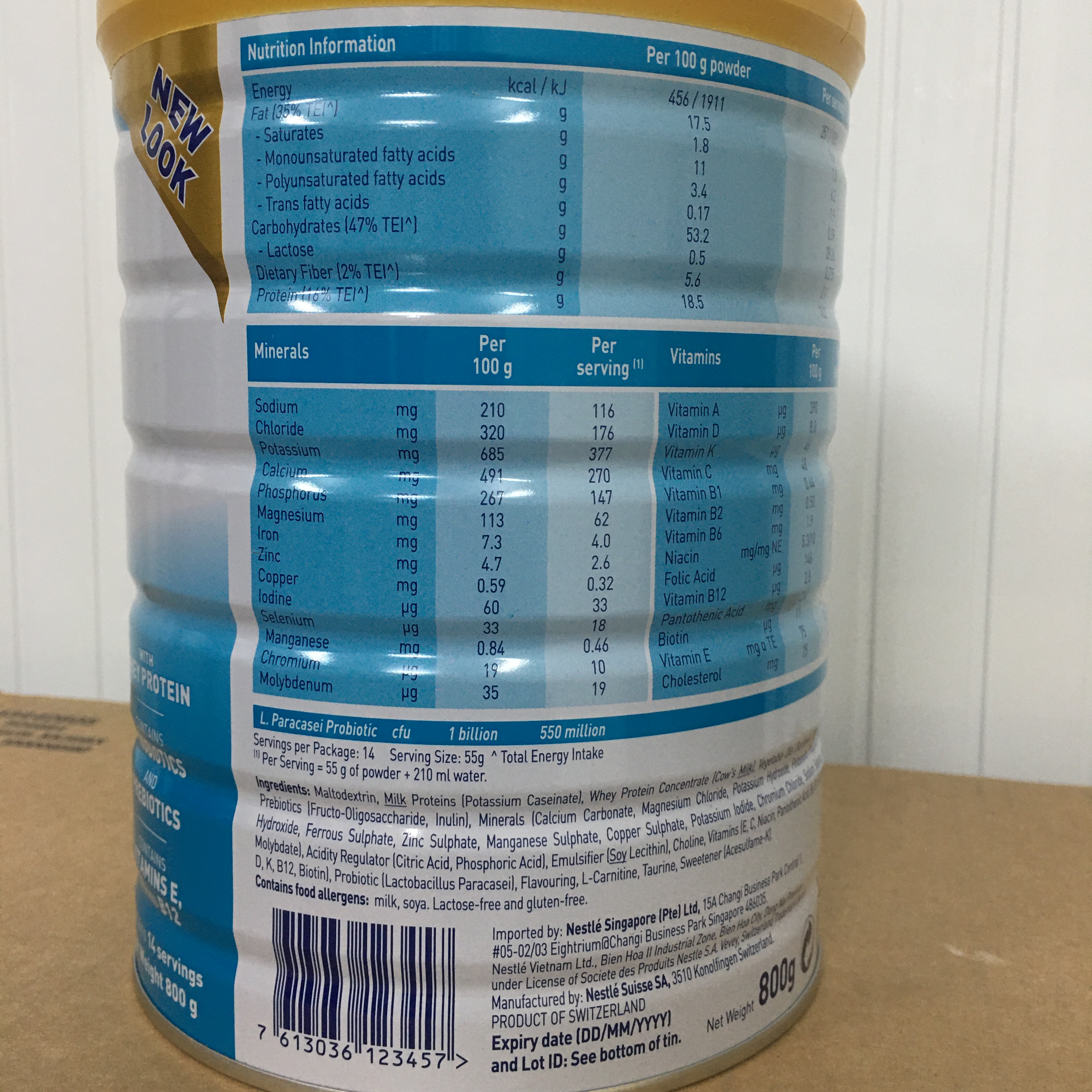 Sữa Boost Optimum 800g dinh dưỡng cho người lớn