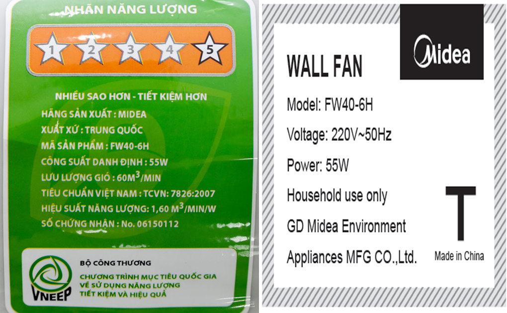 Quạt treo Midea FW40-6H