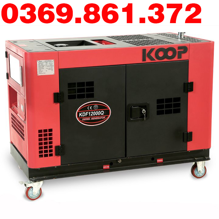 Máy phát điện chạy dầu koop 10kw kdf12000q
