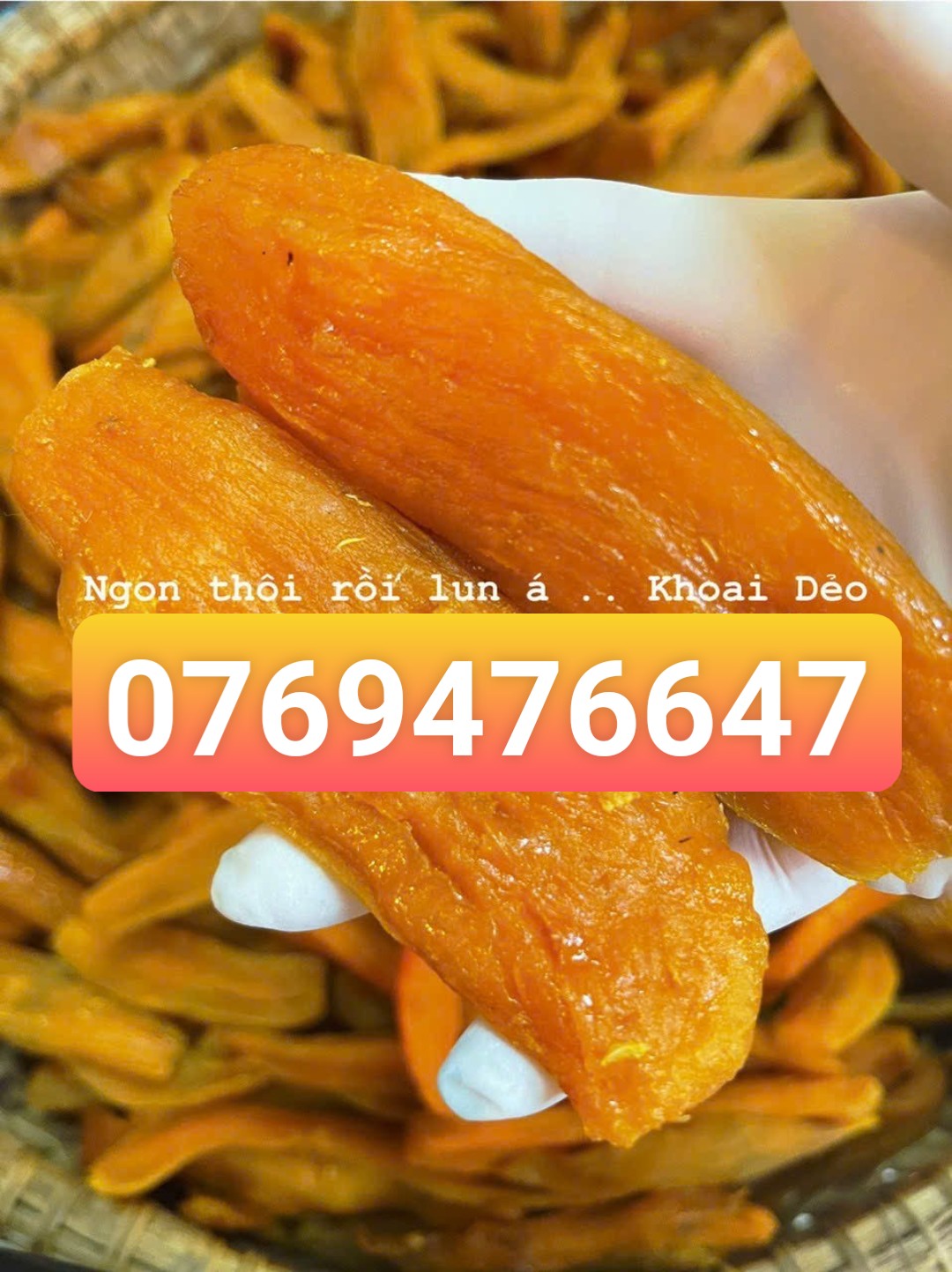 Khoai mật sấy dẻo  Đà Lạt 250g date mới