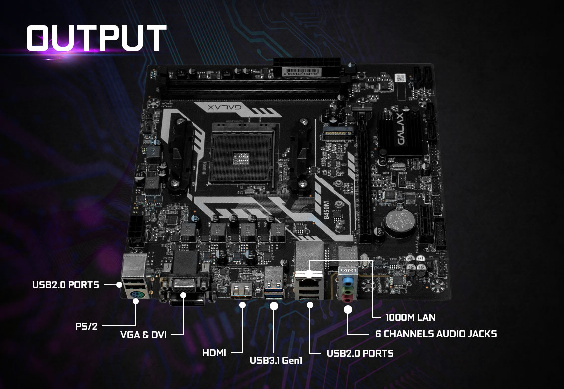 Mainboard B450M Galax