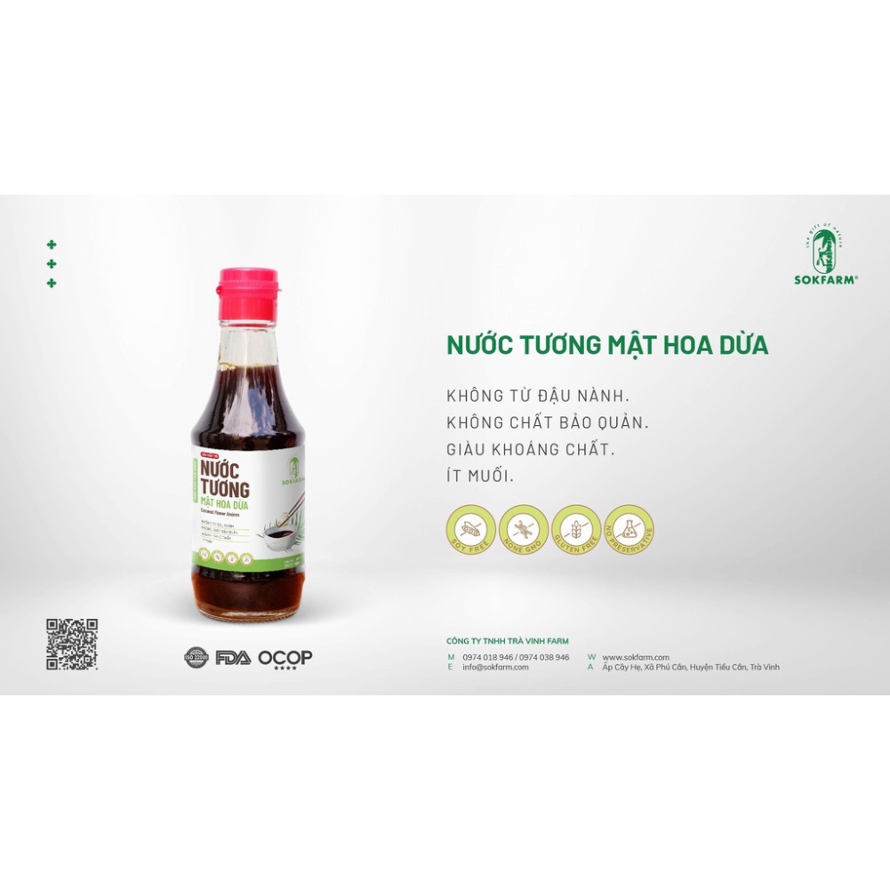Nước tương mật hoa dừa Sokfarm