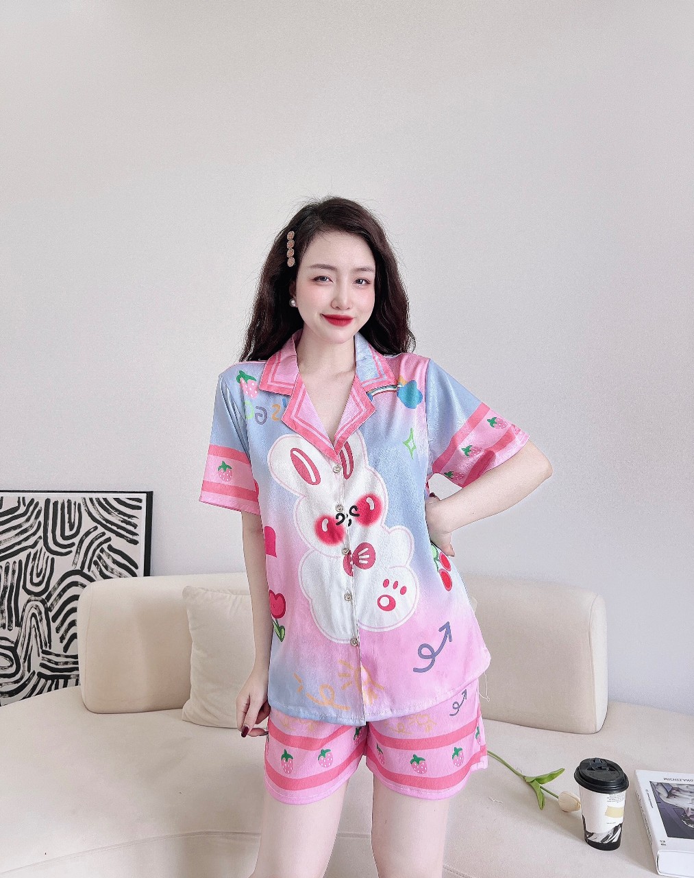 Bộ đùi - lụa xước ánh kim cao cấp (ĐẢM BÀO GIỐNG HÌNH 100%) - SIZE 40 - 60kg