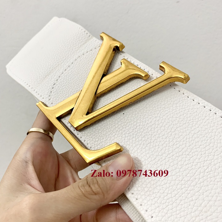 Đai váy nịt đầm L TRẮNG sang trọng 7.5cm