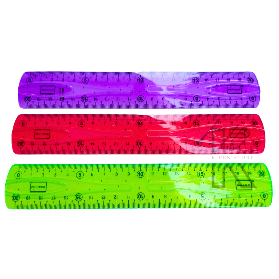 1 cây thước dẻo aihao 20cm no.200 nhiều màu - k pen