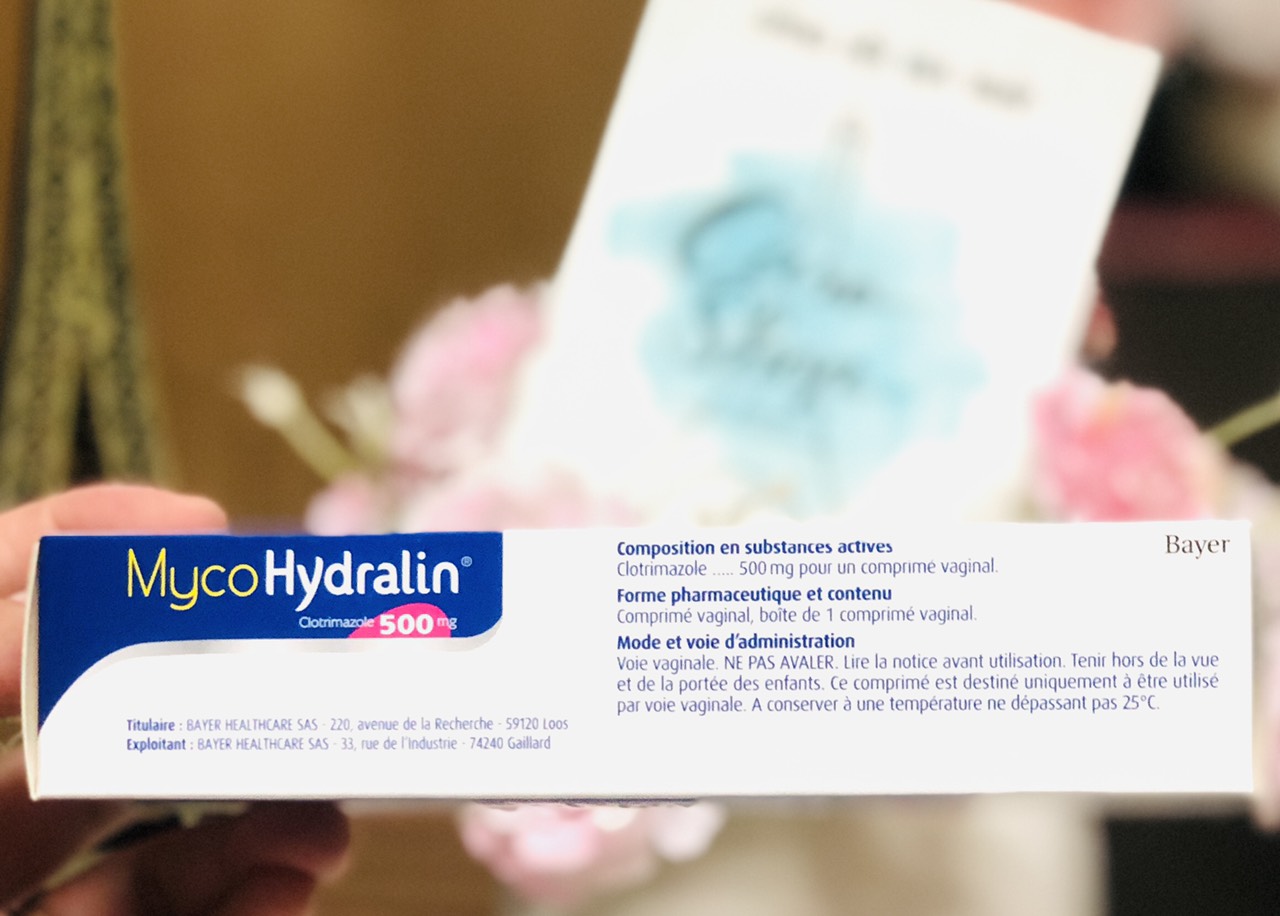 Viên đặt Myco Hydralin ( MycoHydralin ) 500mg - Nội địa Pháp date 2024
