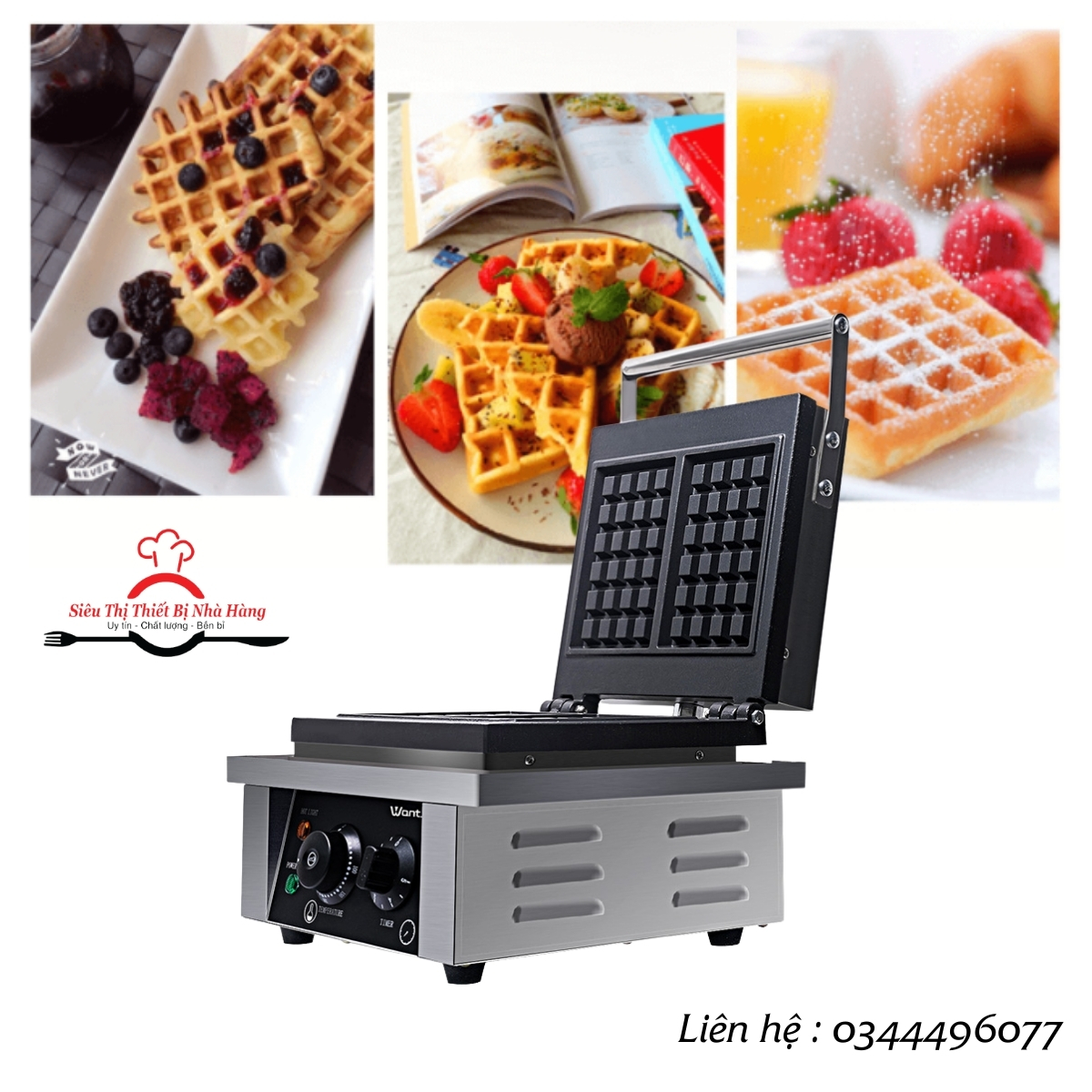 Máy làm bánh waffle vuông