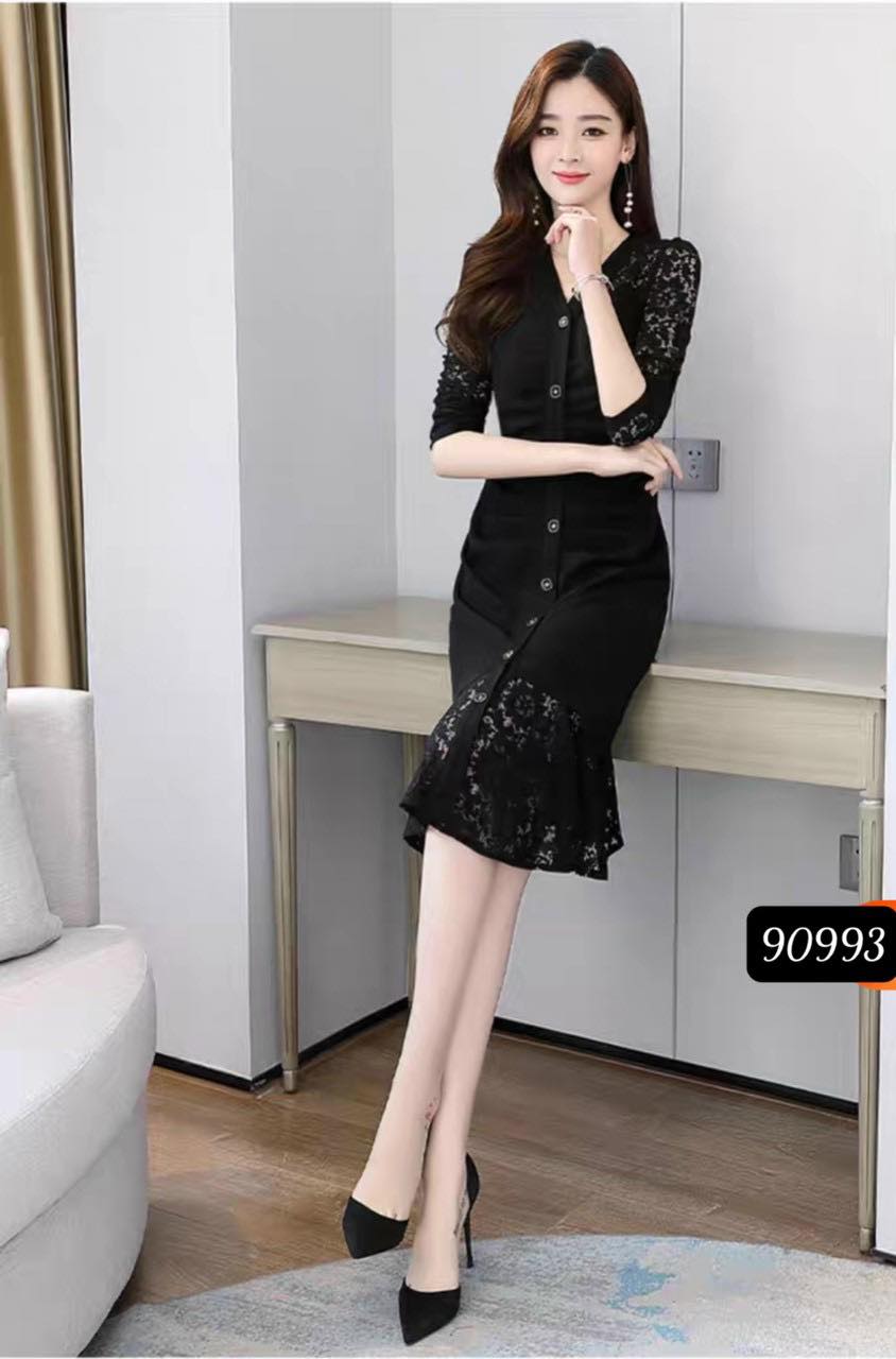 ĐẦM ÔM DÀI TAY DỰ TIỆC ĐUÔI CÁ SIÊU DỄ THƯƠNG