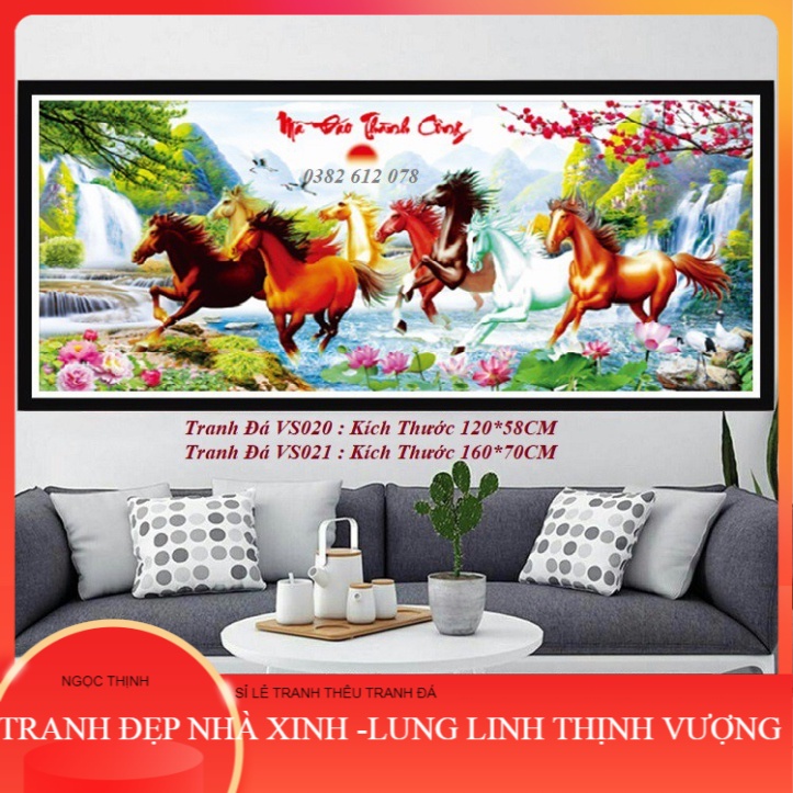 Tặng thêm bút đính đá tranh đính đá mã đáo thành công - tranh đá venus ngọc thịnh