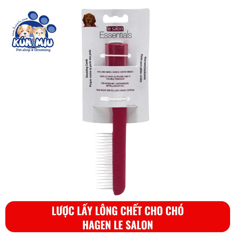 Lược lấy lông chết cho chó Hagen Le Salon - Lược chải lông rụng, lông chết cho chó