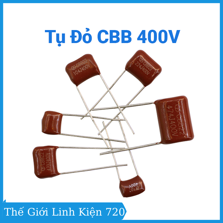 Combo 10 tụ đỏ cbb 400v nhiều giá trị