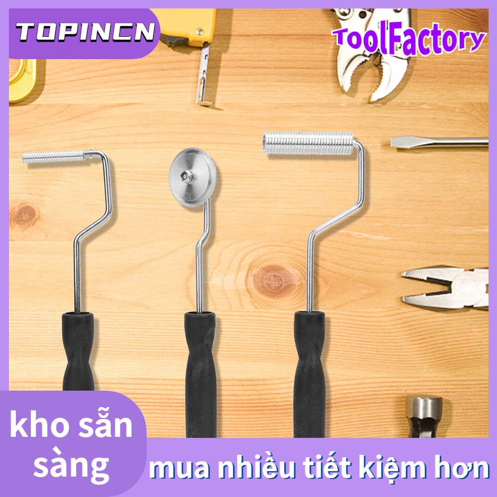 3 con lăn cán sợi thủy tinh sửa chữa, dụng cụ chèo bong bóng