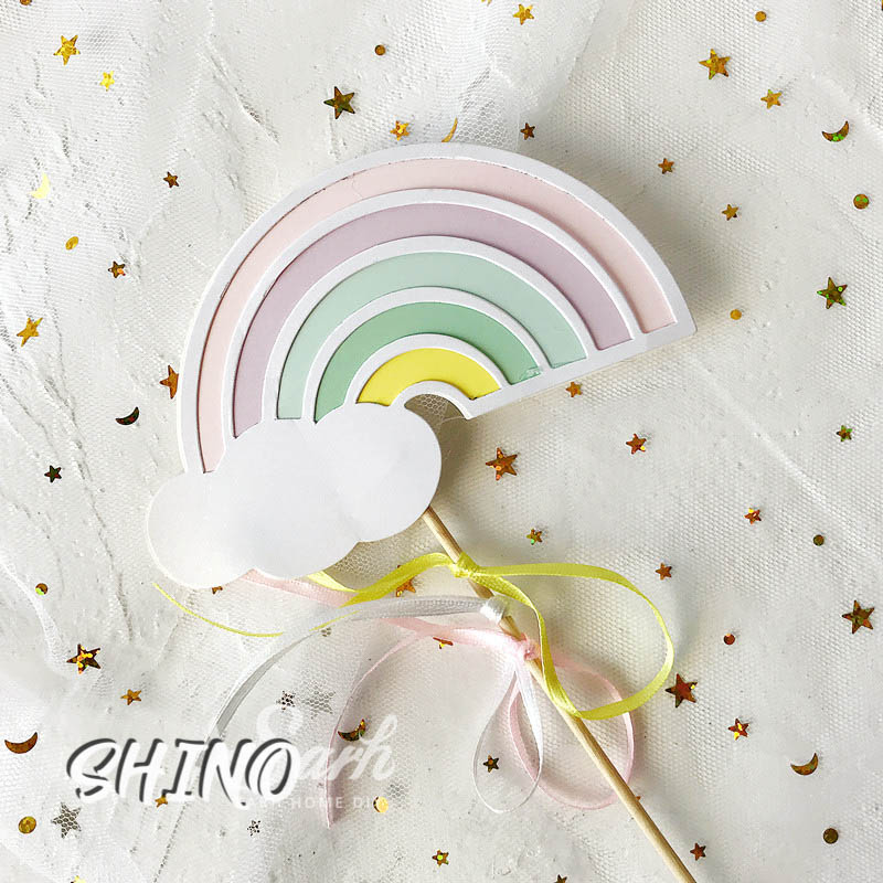 Topper/Que cắm cầu vồng mây