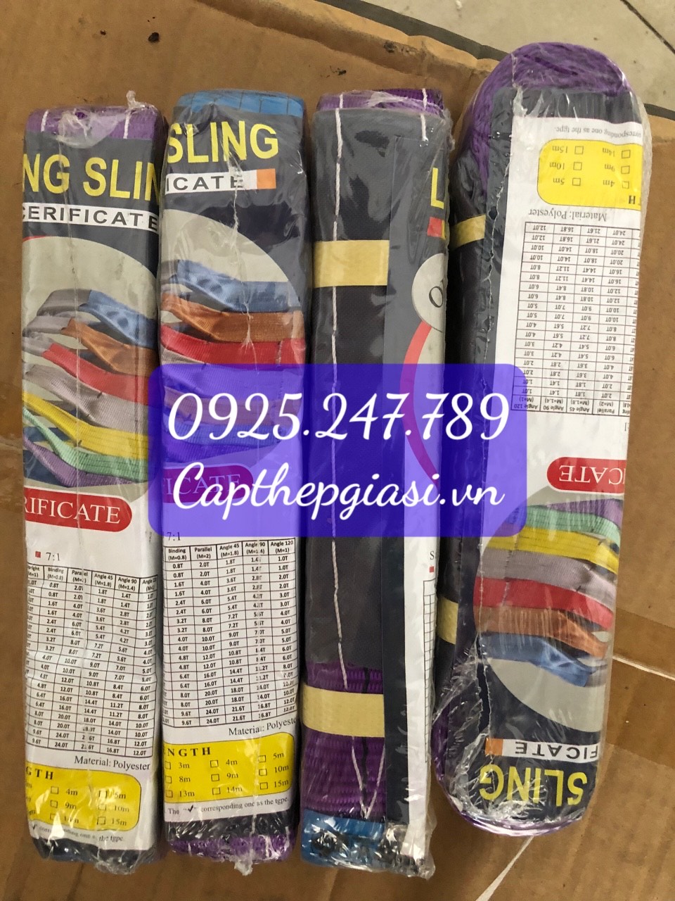 Dây cẩu hàng 1 tấn từ 1 mét đến 12 mét giá sỉ