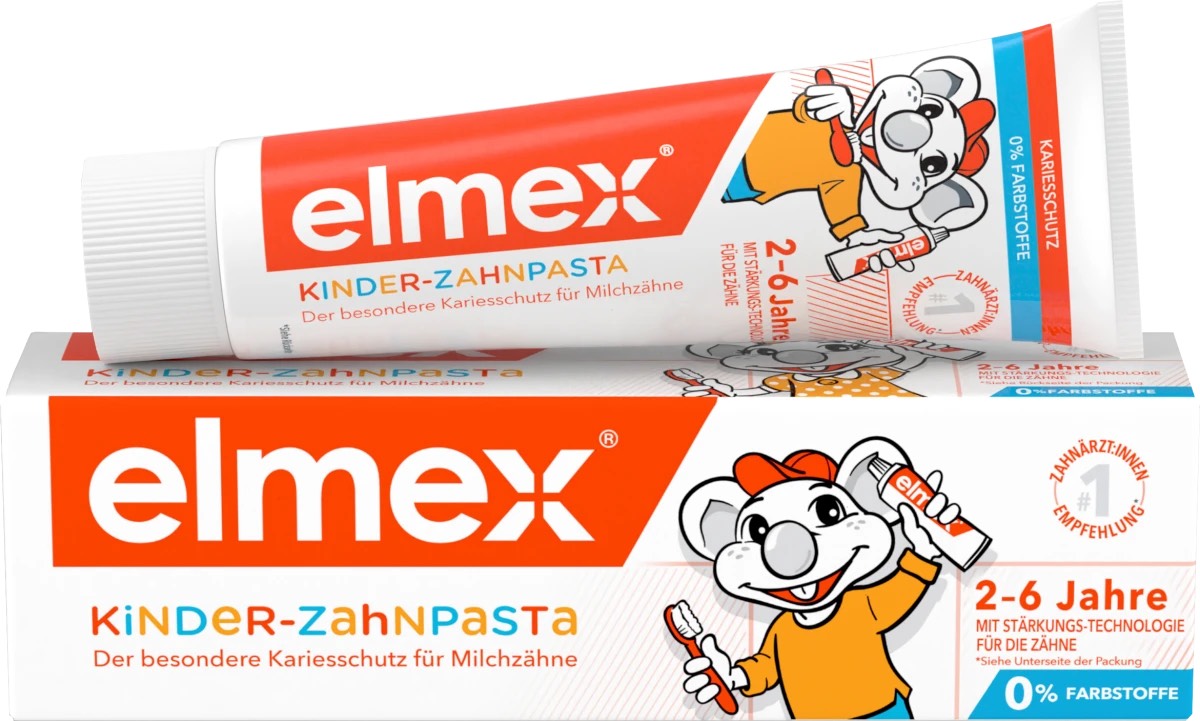 Kem đánh răng Elmex nuốt được cho bé 2-6 tuổi