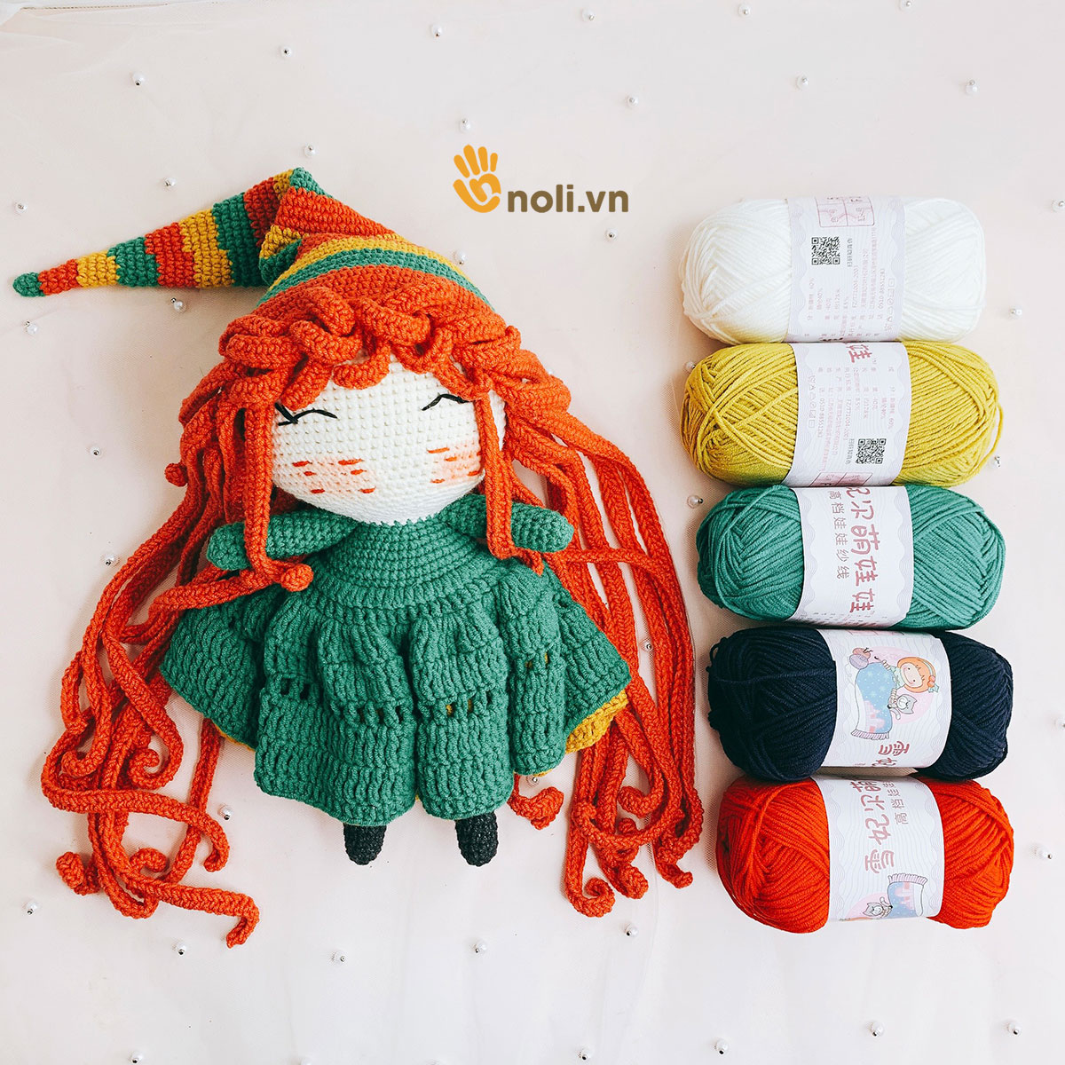 Len baby yarn không bai dão, không phai màu, an toàn cho trẻ nhỏ, cực kì mềm mại 40g