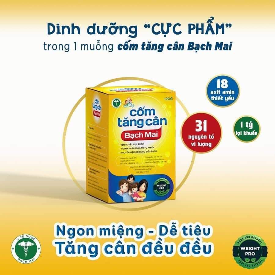 Cốm tăng cân Bạch Mai - Giúp tăng cường sức đề kháng