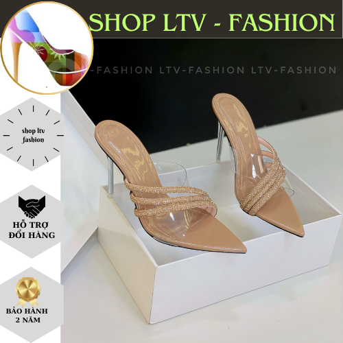 Dép nữ cao gót 9cm gót nhọn muic nhọn