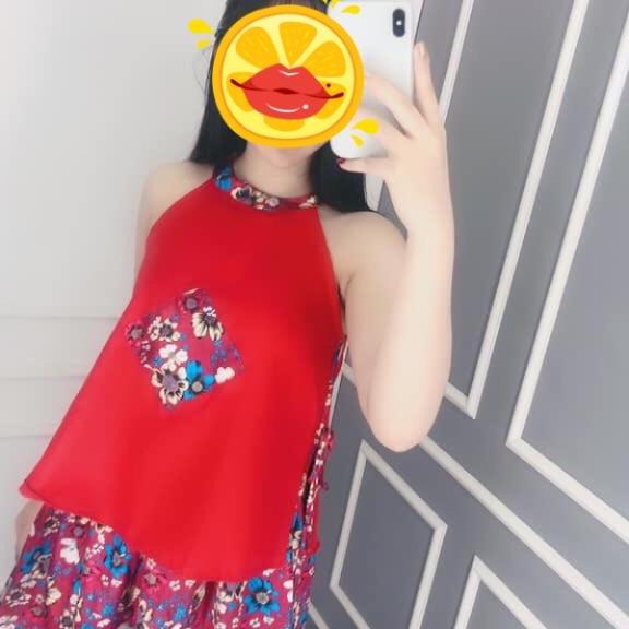 Áo dài cách tân in hoa 3D cách điệu kèm mấn