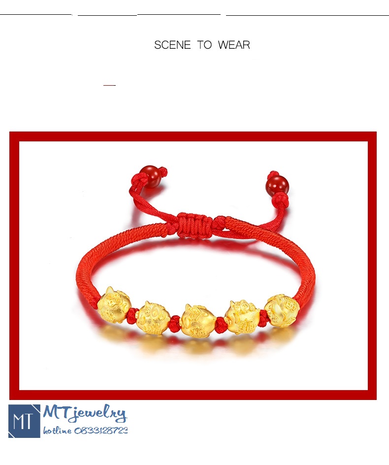 Charm Heo vàng 24k
