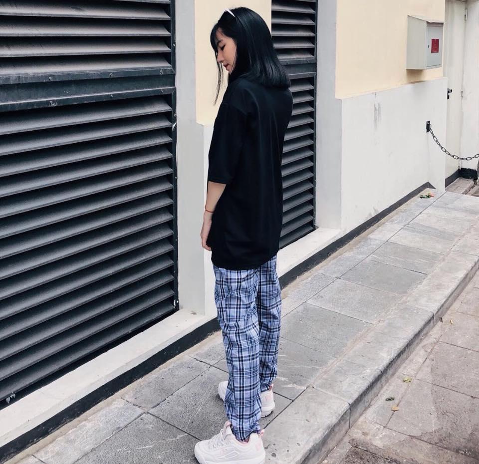 Quần CARO PLAID PANTS nam nữ Unisex (cari xám, size M L XL)