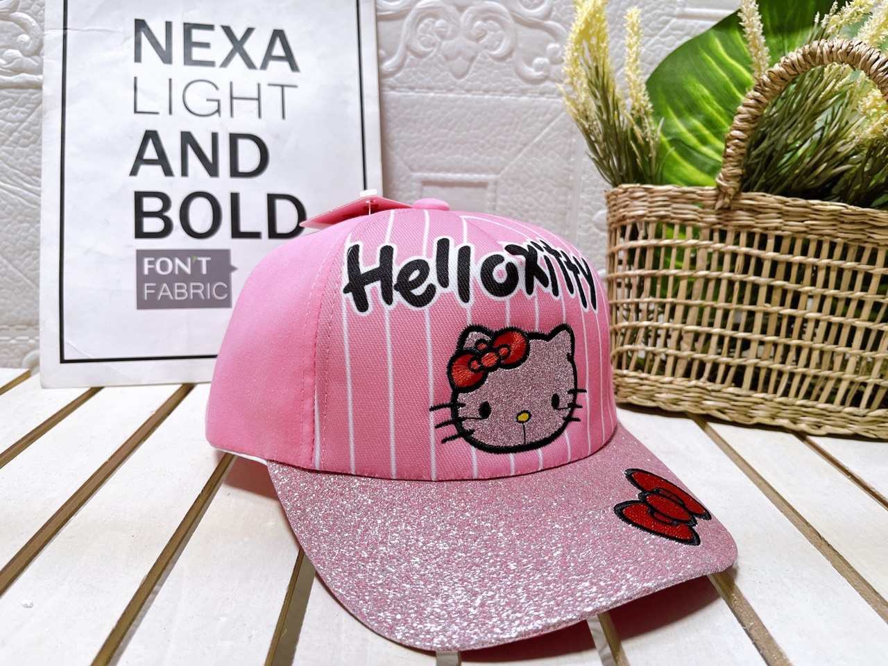 Nón cho bé gái chất liêu cotton cao cấp helokjty dễ thương