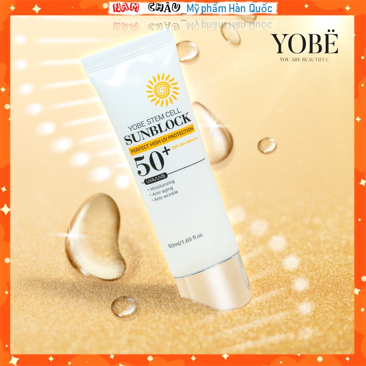 Kem chống nắng tế bào gốc Yobe (Yobe Stem Cell Sunblock) 50ml