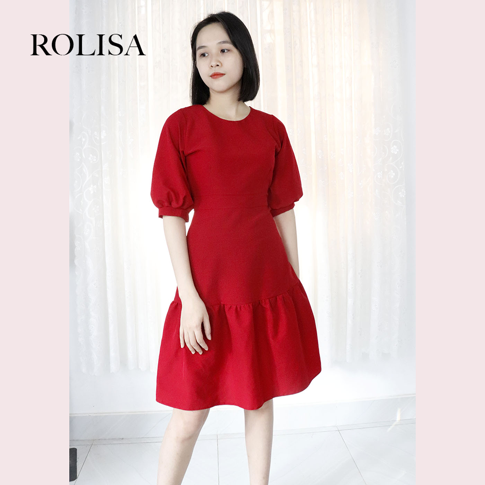 Đầm váy dự tiệc công sở dễ thương Rolisa RD004