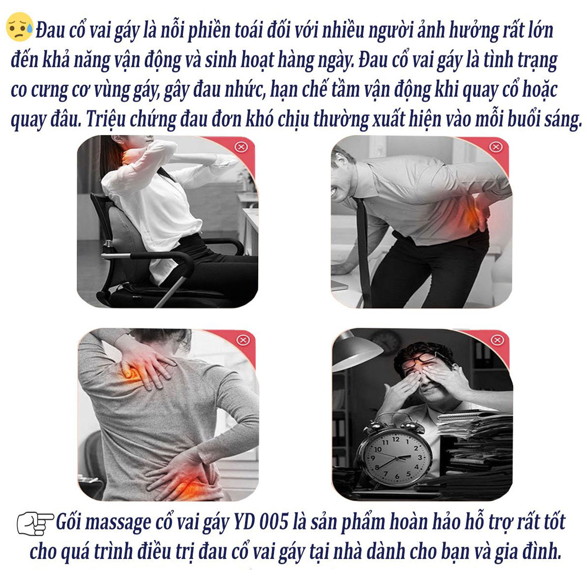 Gối massage hồng ngoại máy mát xa cổ vai gáy 24 bi có tính năng đảo chiều và tự động ngắt khi không sử dụng