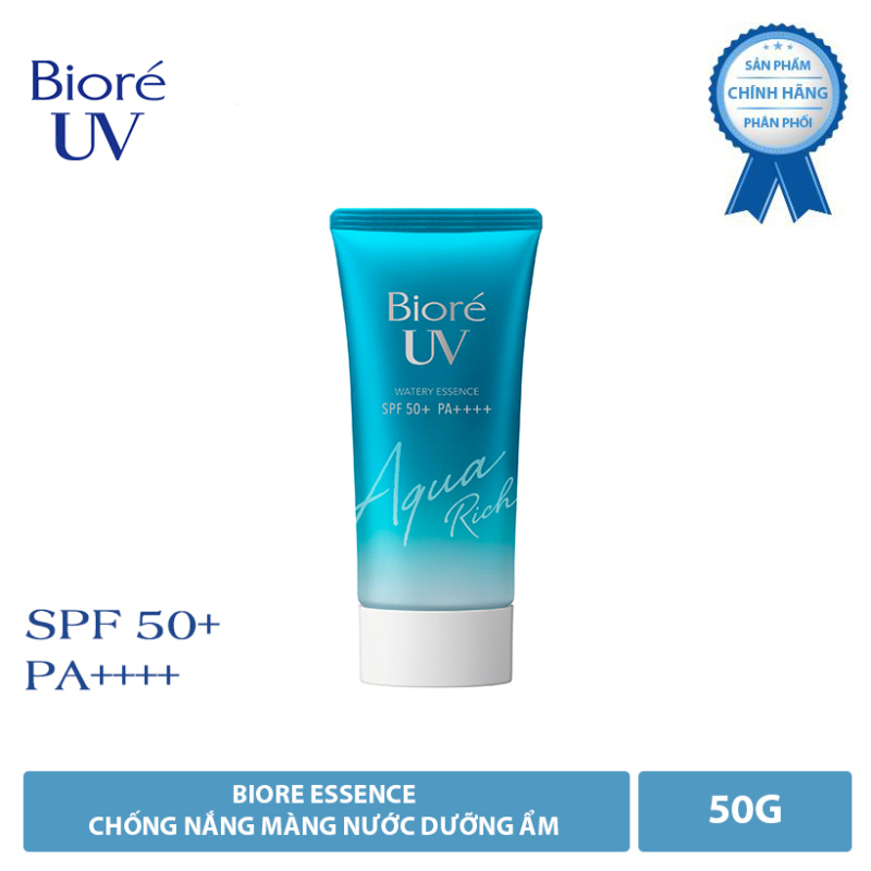 ESSENCE CHỐNG NẮNG MÀNG NƯỚC DƯỠNG ẨM Bioré UV Aqua Rich Watery Essence  SPF50+/PA++++ 50G