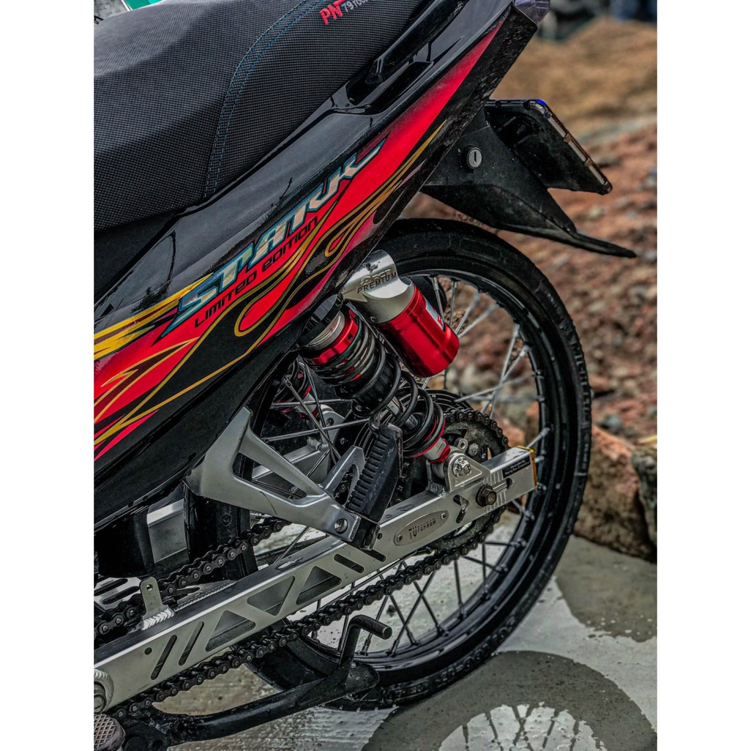 Tem Sirius Đen Đỏ mẫu lửa Thái Siêu Phẩm ( Tem In Thường Mẫu Gốc Rice decal )