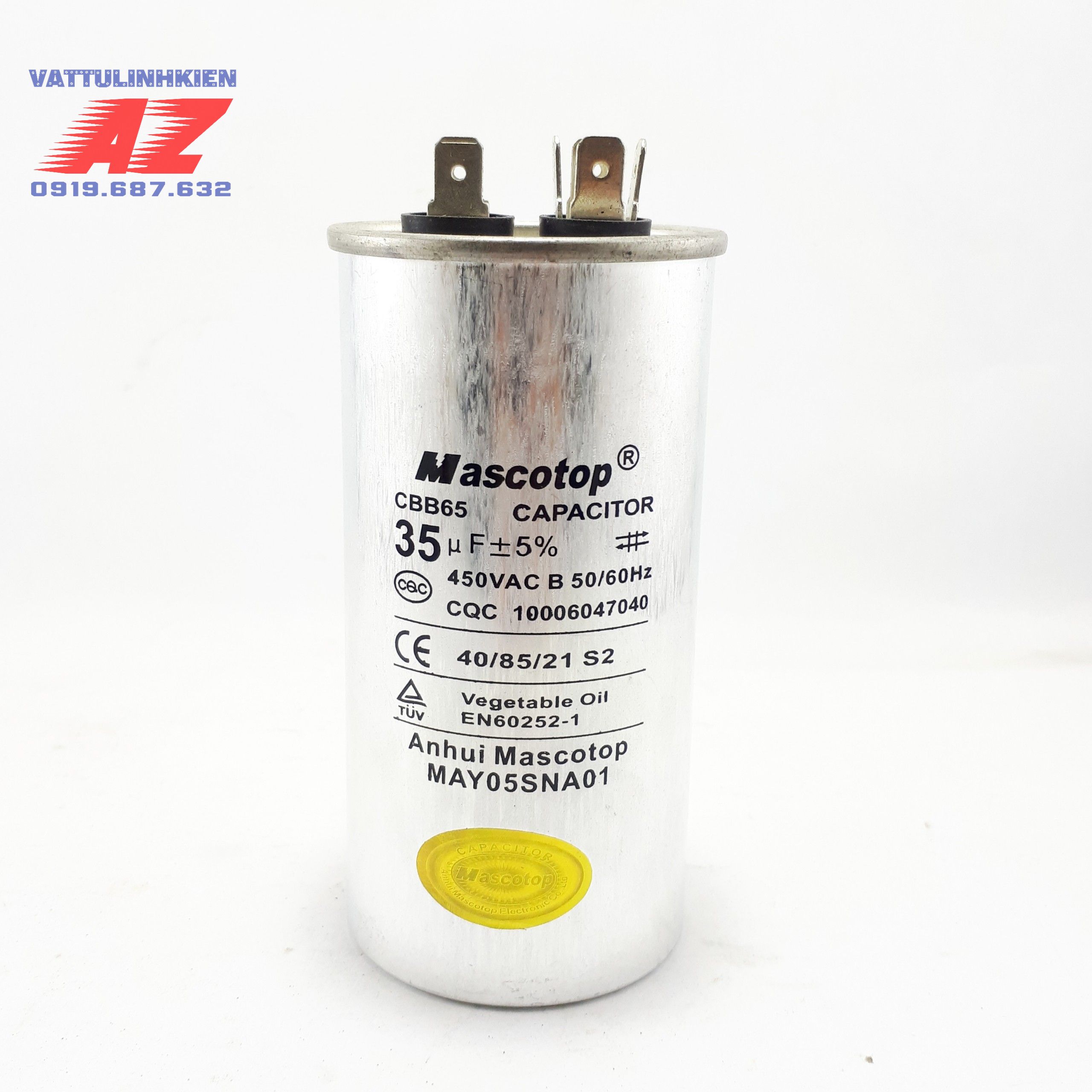 Tụ điều hòa CBB65 40mF+5%