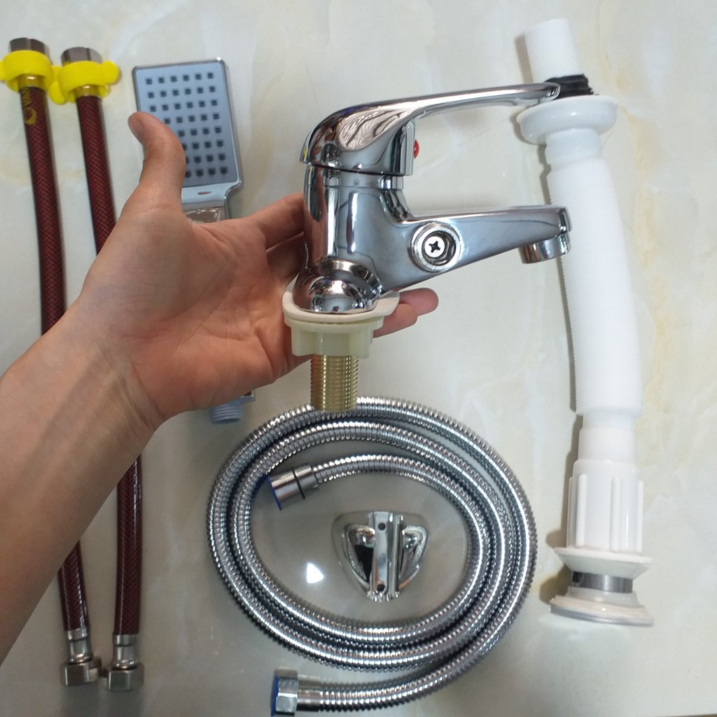 Sen liền vòi chậu rửa mặt nóng lạnh cao cấp