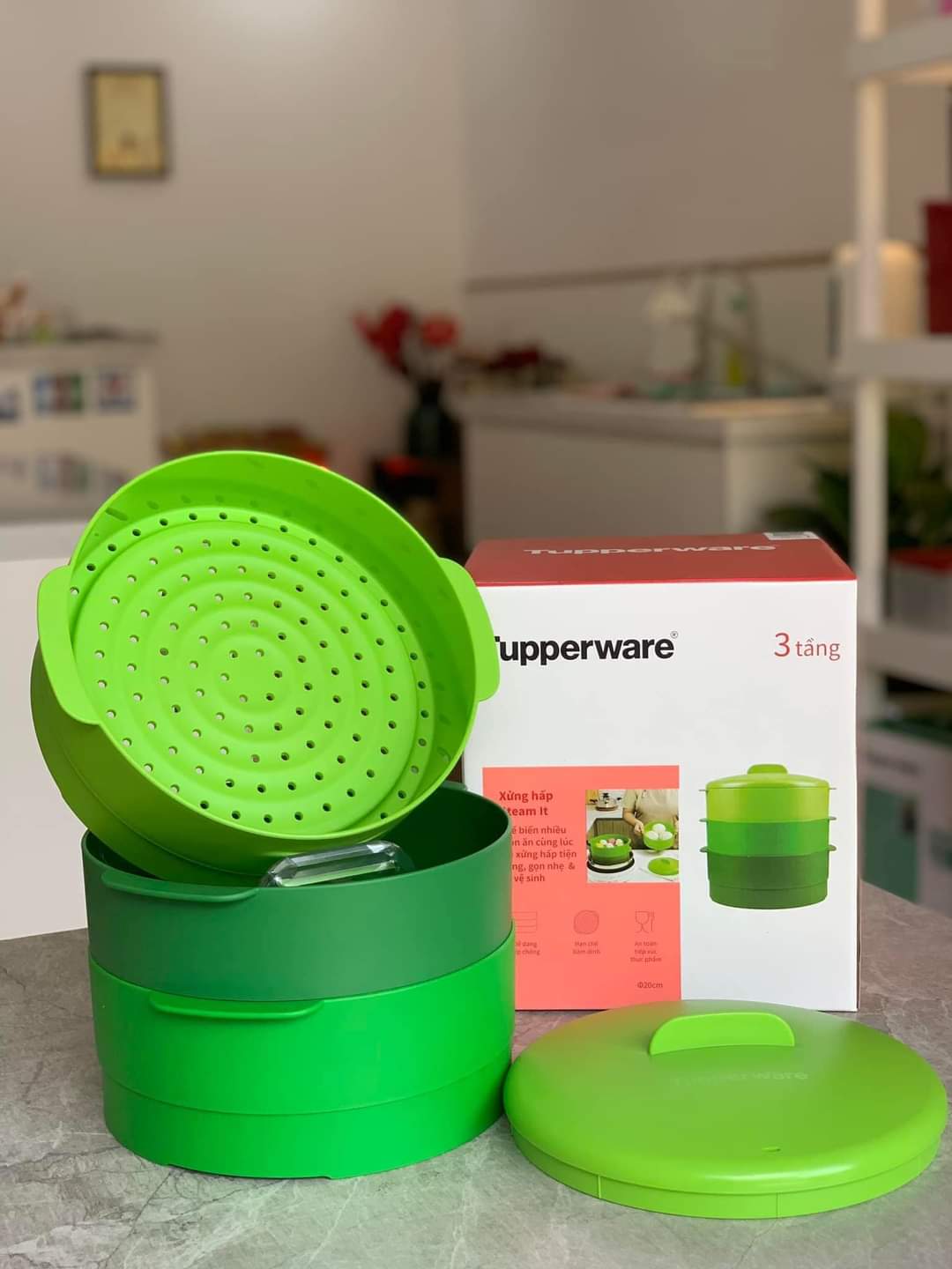 Xửng Hấp 2 Tầng/3 Tầng Tupperware Steam It - Tupperware Mall Chợ Lớn