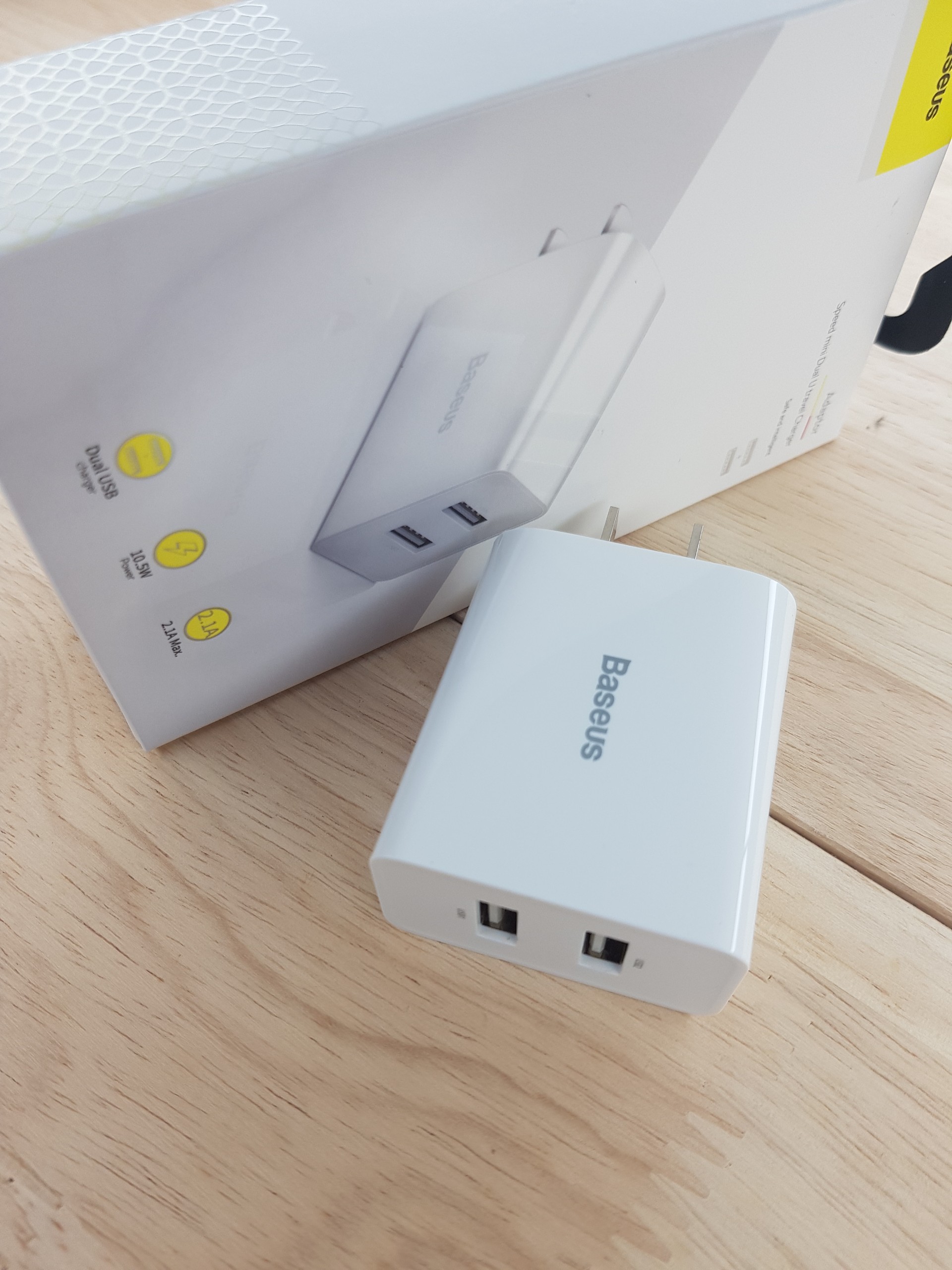 (BH 12 tháng) Củ sạc nhanh Baseus chính hãng 2 cổng USB 10.5w