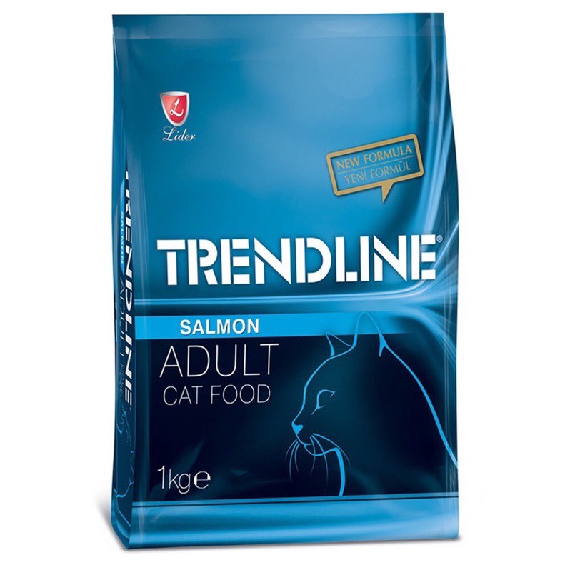 Hạt cho mèo trendline túi 1kg - thức ăn hạt cho mèo con & mèo trưởng thành túi nguyên seal 1kg