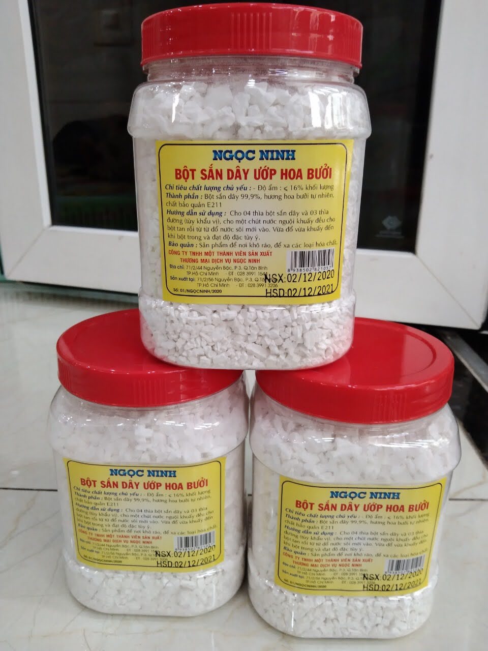 Bột sắn dây nguyên chất 500G/hủ