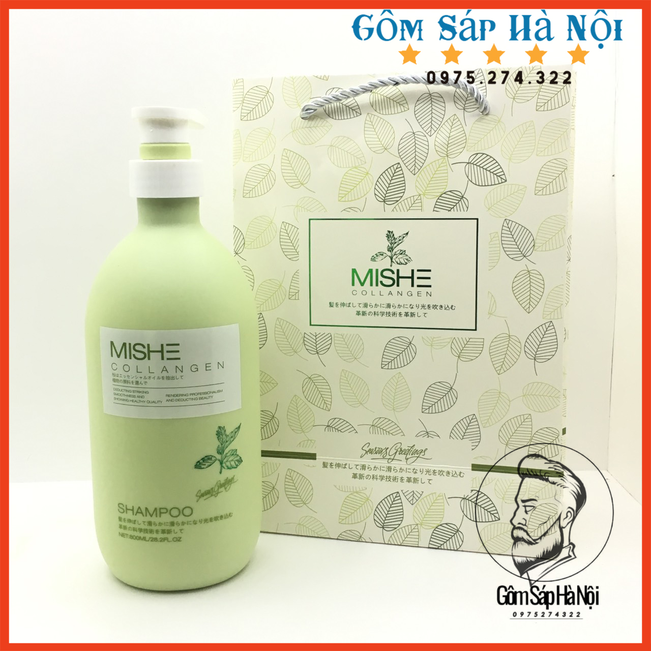 [HÓT] Cặp Dầu Gội + Xả Cao Cấp MISHE Collangen 800ml