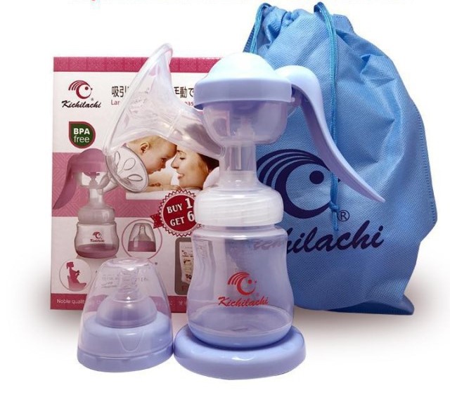 (FREESHIP ĐẾN 50k) (Màu Xanh) Máy Hút Sữa Bằng Tay Kichilachi Kichi không BPA an toàn cho Bé NAM2