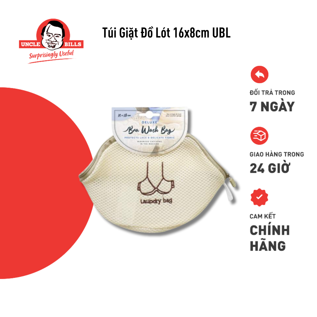Túi Giặt Đồ Lót 16x8cm Uncle Bills BL0888