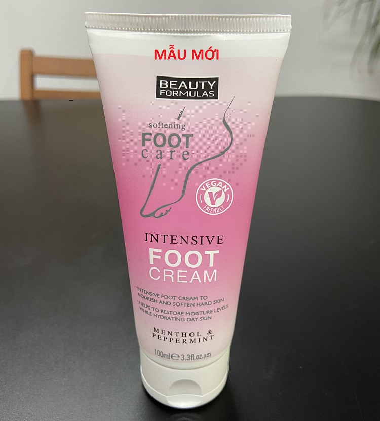 HCMKem dưỡng da chân Beauty Formulas Solfening Intensive Foot Cream - 100ml