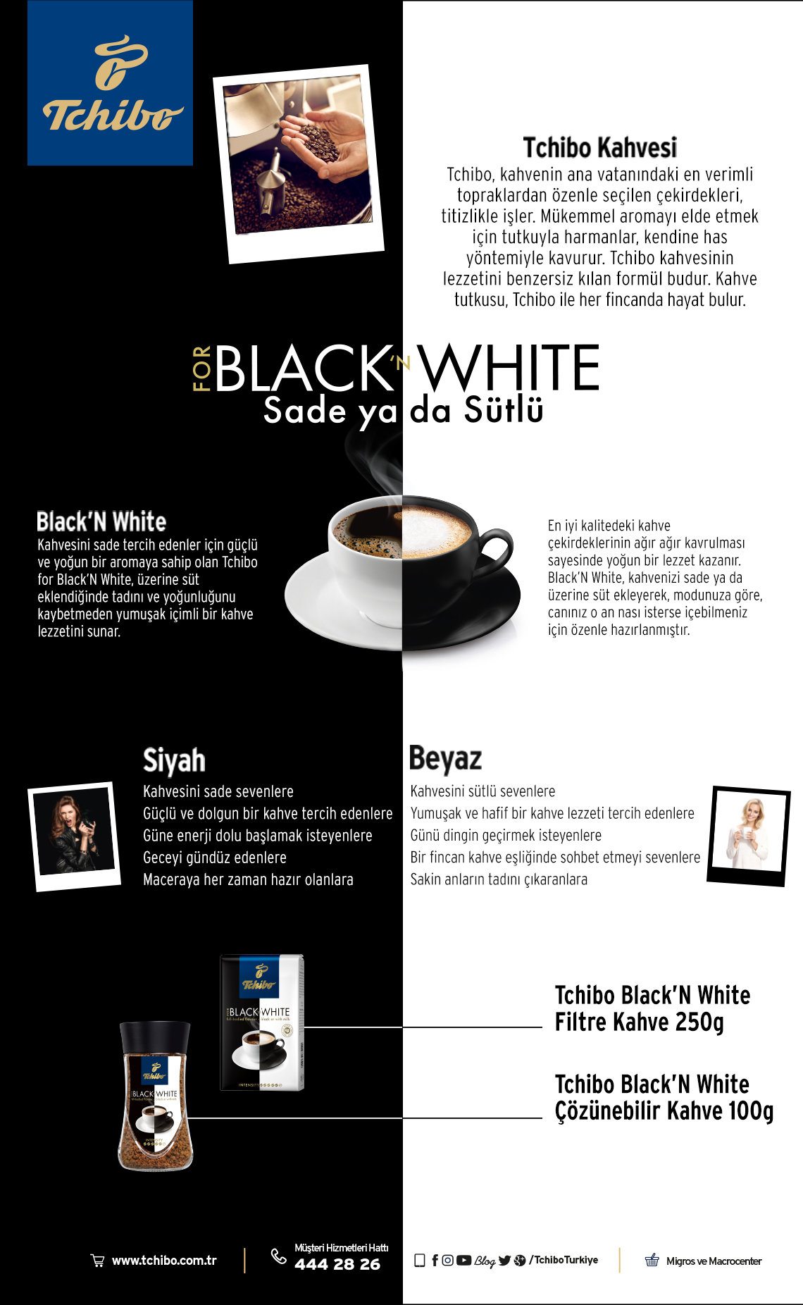 Cafe Hòa Tan Tchibo Black and White Lọ 100g